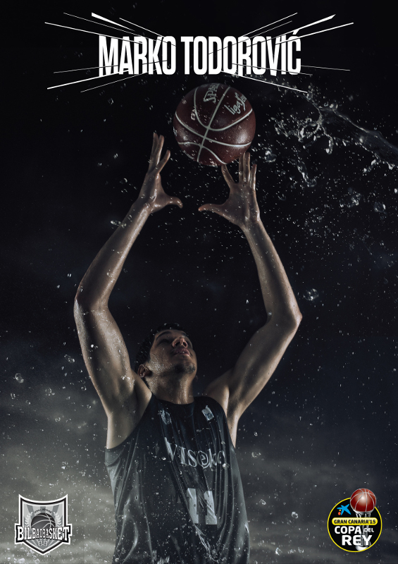 En este cartel podemos ver a Marko Todorovitch, Jugador del Bilbao Basket, uno de los Jugadores Más Destacados de lo que va de Liga ACB, el Tercer Jugador Más Valorado de lo que va de Liga Regular, el Primero de los que disputarán la Copa ACB 2015 de Las Palmas de Gran Canaria