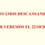 Estamos Descansando. Volvemos el lunes 22/10/2018 (ACB, MVP, @EuroLeague)