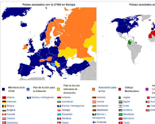 De Patrick - Este archivo deriva de:NATO affiliations in Europe.svgBlank map europe.svg, Dominio público, https://commons.wikimedia.org/w/index.php?curid=18340654 (es.wikipedia.org/wiki/OTAN)