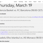@EuroLeague 2025-2026, RS32: Tercer València-Barcelona de la Temporada, Segundo